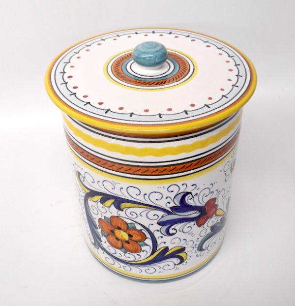 Ricco Deruta 10" Biscotti Jar with "Biscotti" - Image 2
