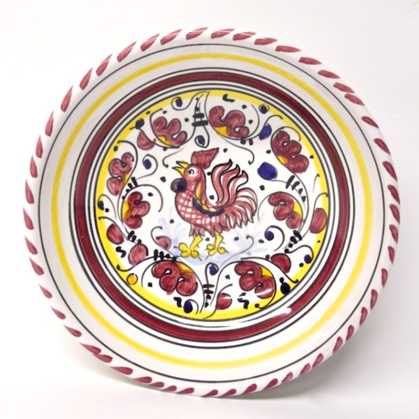 Deruta Galletto Red 8" Bowl