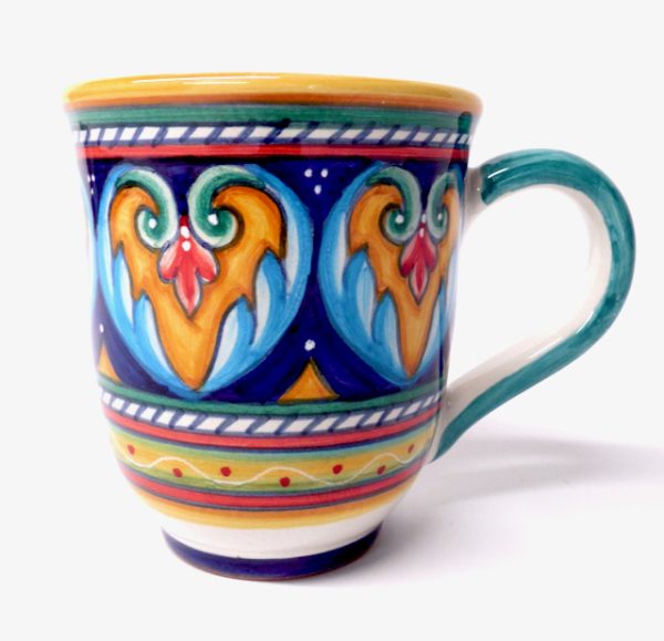 Deruta Antico Geometrico Bell-Shaped Large Mug