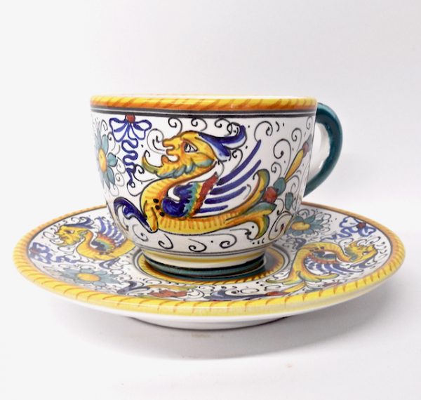Deruta Raffaellesco Cappuccino Cup and Saucer