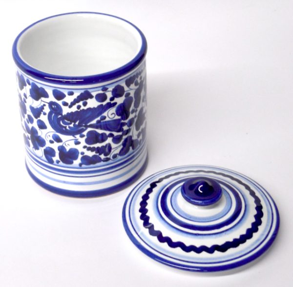 Deruta Arabesco Blue 4" Canister - Image 2