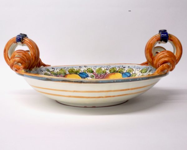 Tuscan 18" Shallow Bowl with Dolphin and “Serpe” Handles - Image 3