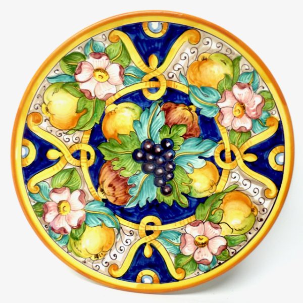 Tuscan 14” Round Serving/Wall Platter with Fruit