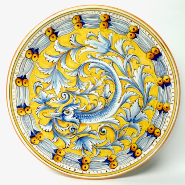 Tuscan 18” Round Serving/Wall Platter with Dolphin